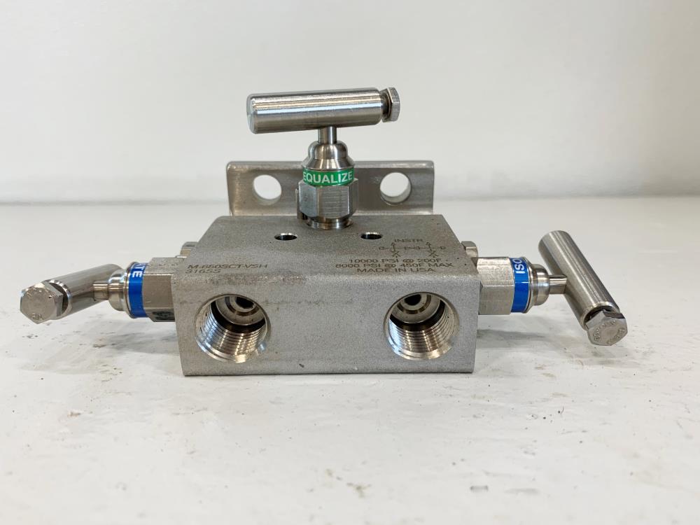 PGI 3-Way 1/2" NPT 316SS Manifold Valve M-650SCT-VSH